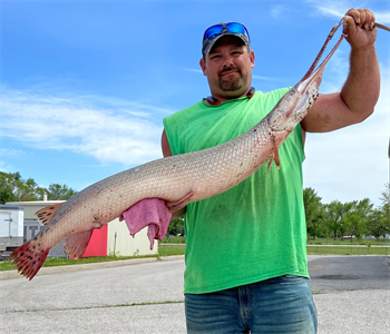 LAWRENCE CATES's Longnose Gar 53inch, 05-25-21